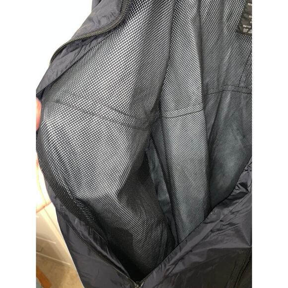 Nautica Competition Men's Black Windbreaker Jacket Size Large Casual - Picture 2 of 9